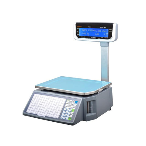 RLS1100C EPOS barcode label printing scales (+ dual pole display)