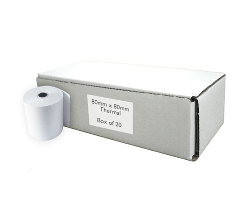 3" Thermal till rolls 80x80mm (Box of 20)