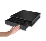 MK-350 Small size manual cash drawer (3 note / 8 coin) 350 x 405 x 90mm