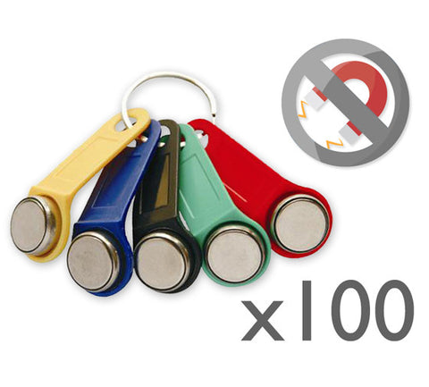 100x Non-magnetic Dallas key fob (iButton)