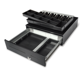 SK-428 Large dimension, heavy-duty sliding Cash Drawer (5 note / 8 coin) 428 x 460 x 120mm