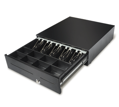 SK-428 Large dimension, heavy-duty sliding Cash Drawer (5 note / 8 coin) 428 x 460 x 120mm