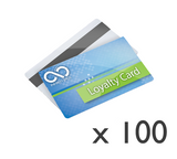 100x Full colour printed and encoded customer loyalty cards (HICO)
